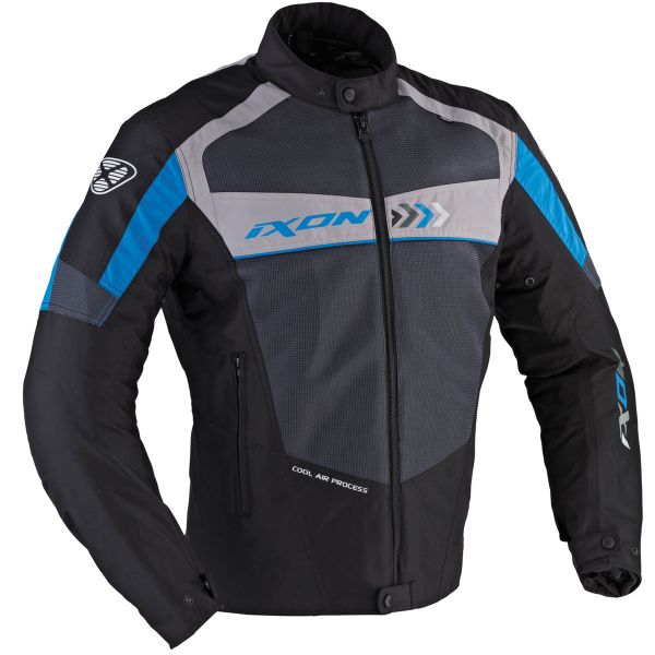 Motorradjacke Ixon Alloy Schwarz Blau