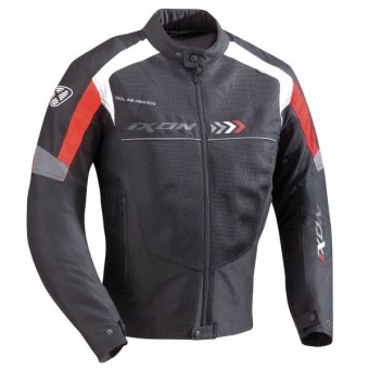 Motorradjacke Ixon Alloy Schwarz Rot
