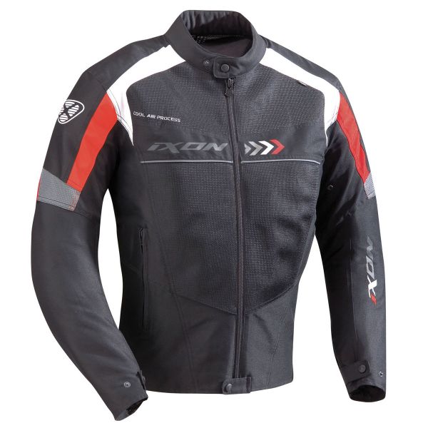 Motorradjacke Ixon Alloy Schwarz Rot