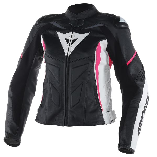Motorradjacke Dainese Avro D1 Lady Black White Fuschia
