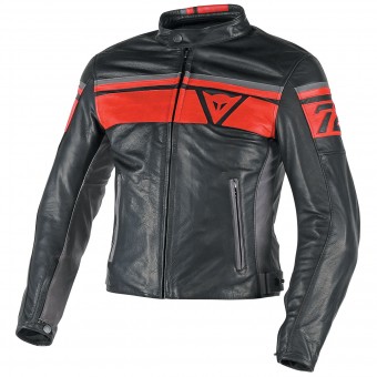 Motorradjacke Dainese Blackjack Black Red