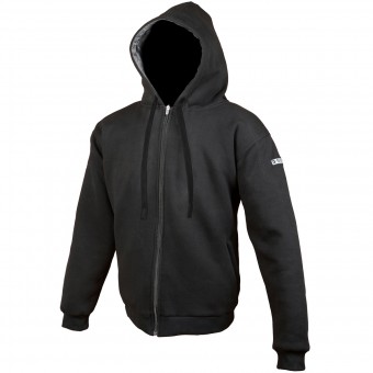 Motorradjacke Booster Hoodie Kevlar Core Black