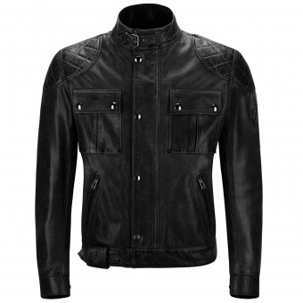 Motorradjacke Belstaff Brooklands Leather Antique Black Motorradjacke Belstaff Brooklands Leather Antique Black