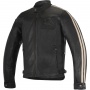 Motorradjacke Alpinestars Charlie Leather Black Sand