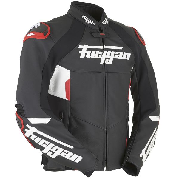 Motorradjacke Furygan Cobra Black White Red