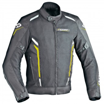 Motorradjacke Ixon Cooler Schwarz Wei  Gelb Grell  