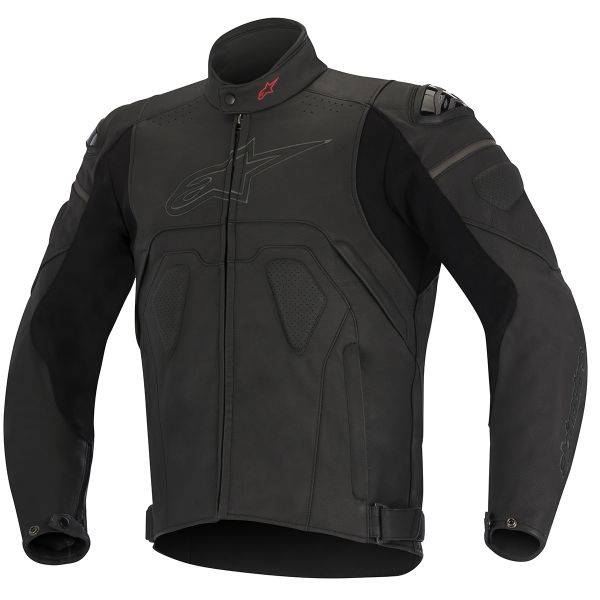Motorradjacke Alpinestars Core Leather Black