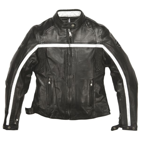 Motorradjacke Helstons Daytona Woman Leather Rag Black Motorradjacke Helstons Daytona Woman Leather Rag Black