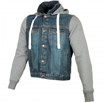 Motorradjacke Booster Denim Hoodie Men