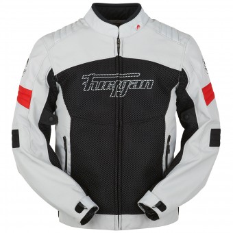 Motorradjacke Furygan Discovery Mesh Schwarz Beige Rot 