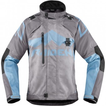 Motorradjacke ICON DKR Woman Charcoal Motorradjacke ICON DKR Woman Charcoal