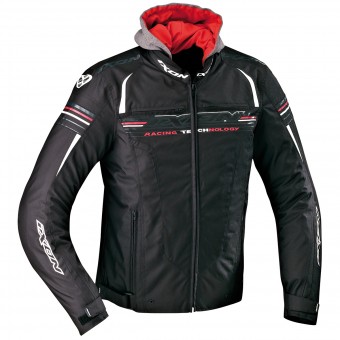 Motorradjacke Ixon Dual Black White Red