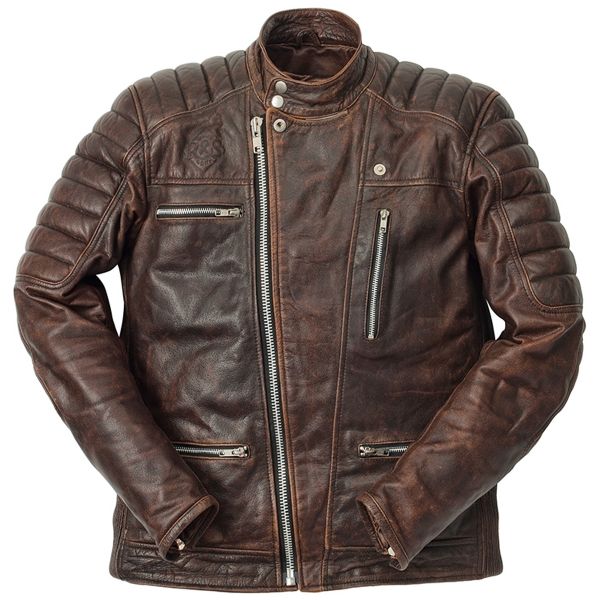 Motorradjacke Ride Sons Empire Used Brown versandbereit iCasque