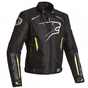 Motorradjacke Bering Eskadrille Black Neon Yellow