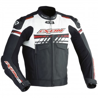 Motorradjacke Ixon Exocet Schwarz Wei  Rot 
