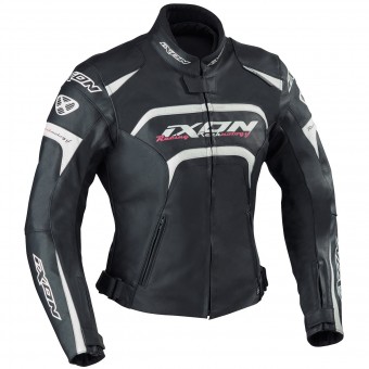 Motorradjacke Ixon Fever Schwarz Wei Fushia