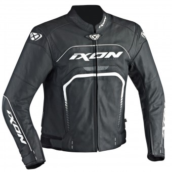 Motorradjacke Ixon Fighter Black White