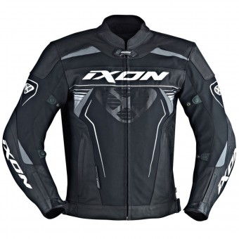 Motorradjacke Ixon Frantic Black White