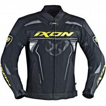 Motorradjacke Ixon Frantic Black White Yellow
