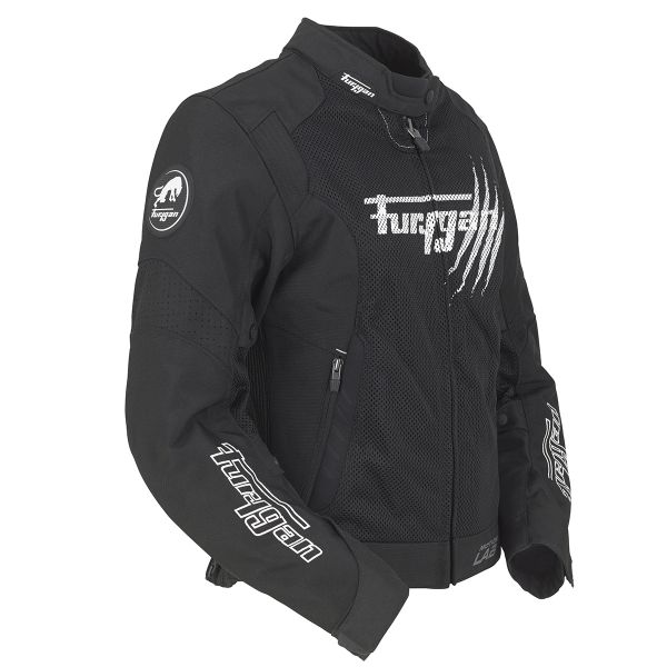 Furygan Genesis Claw Vented Lady Schwarz Weiß