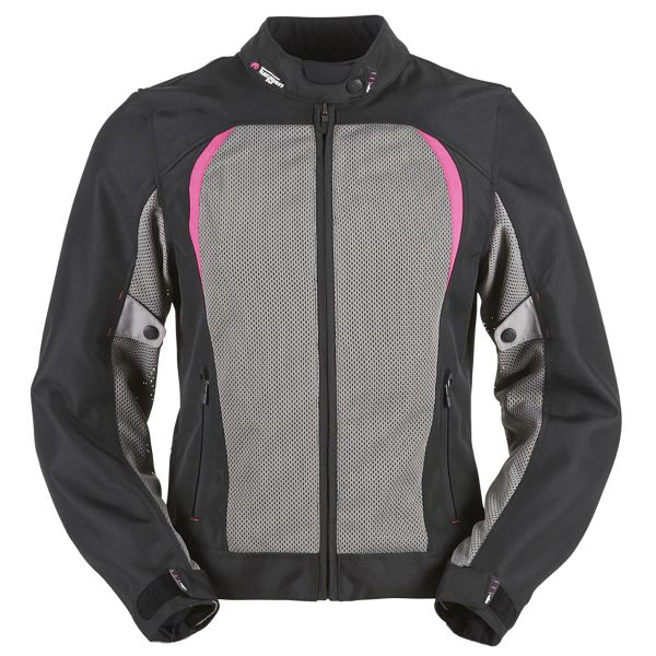 Motorradjacke Furygan Genesis Mistral Lady Evo Black Pink