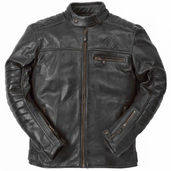 Motorradjacke Ride & Sons Getaway Cow Skin Black
