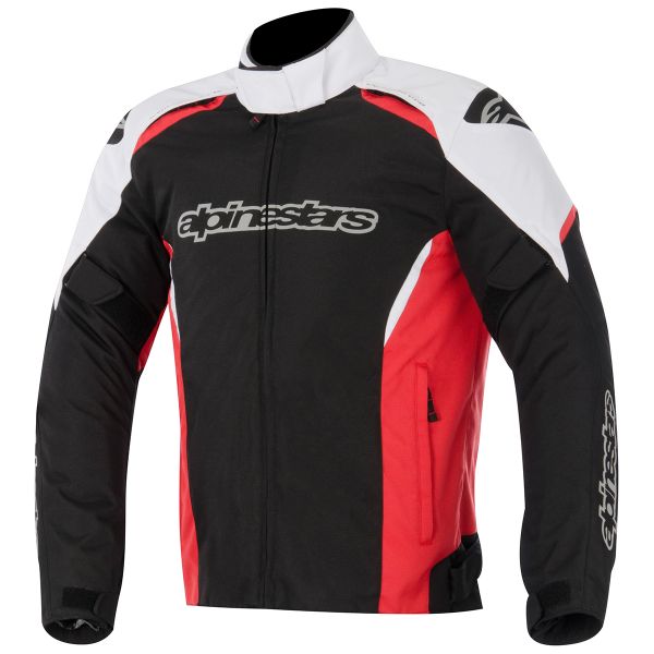 Motorradjacke Alpinestars Gunner Waterproof Black White Red