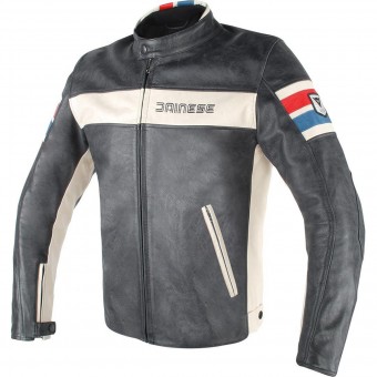 Motorradjacke Dainese HF D1 Black Ice Red Blue