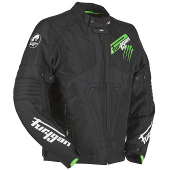 Motorradjacke Furygan Hurricane Black Fluo Green