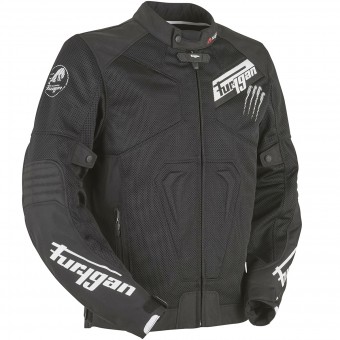 Motorradjacke Furygan Hurricane Vented Black White