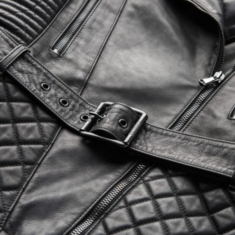 Blauer Indirect Leder Damen