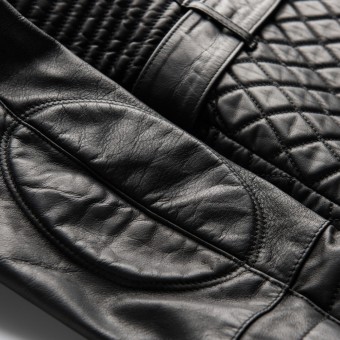 Blauer Indirect Leder Damen