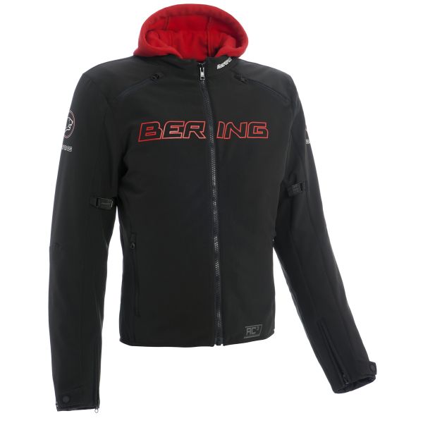Motorradjacke Bering Jaap Schwarz Rot
