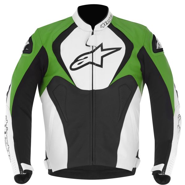 Motorradjacke Alpinestars Jaws Schwarz Wei� Gr�n