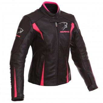 Motorradjacke Bering Lady Gangsta Schwarz Fuchsie