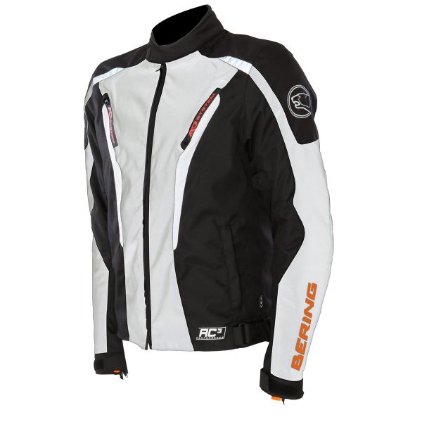 Motorradjacke Bering Max Schwarz Orange