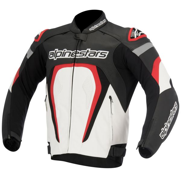 Motorradjacke Alpinestars Motegi Black White Red