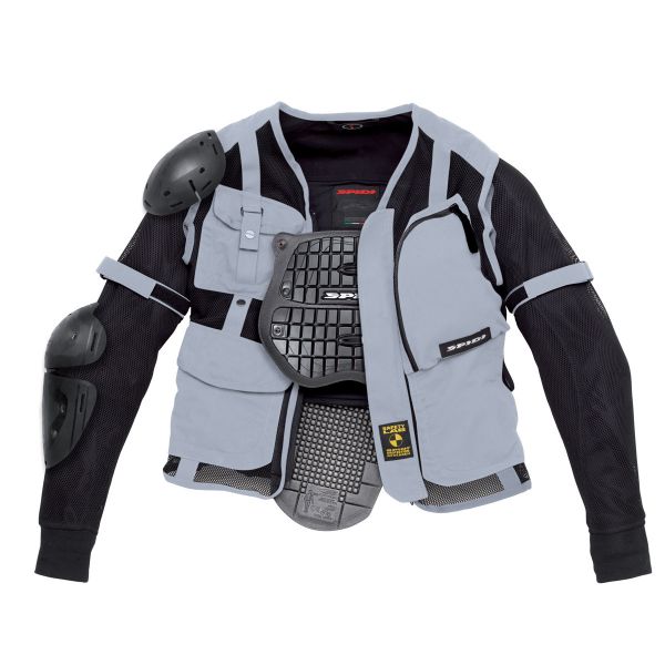 Motorradjacke Spidi Multitech Armor Grau