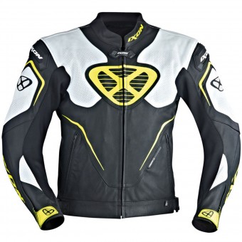 Motorradjacke Ixon Orcus Black White Yellow
