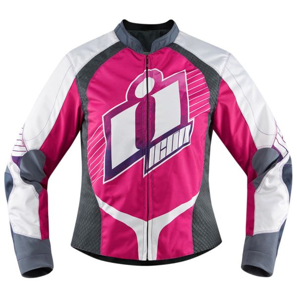 Motorradjacke ICON Overlord Sweet Dreams Pink