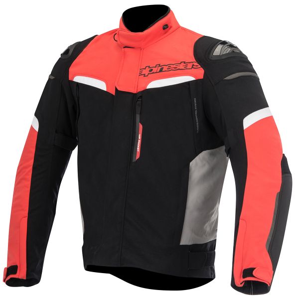 Motorradjacke Alpinestars Pikes Drystar Black Red White Motorradjacke Alpinestars Pikes Drystar Black Red White