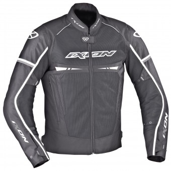 Motorradjacke Ixon Pitrace Schwarz Wei