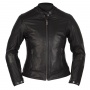 Motorradjacke Helstons Razzia Leather Rag Black