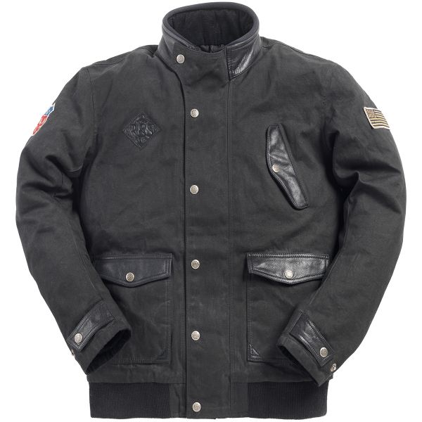 Motorradjacke Ride & Sons Runaway Black Waxed