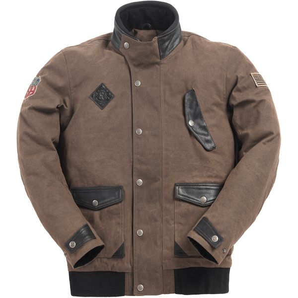Motorradjacke Ride & Sons Runaway Brown Waxed