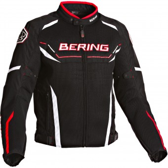 Motorradjacke Bering Scream Black White Red