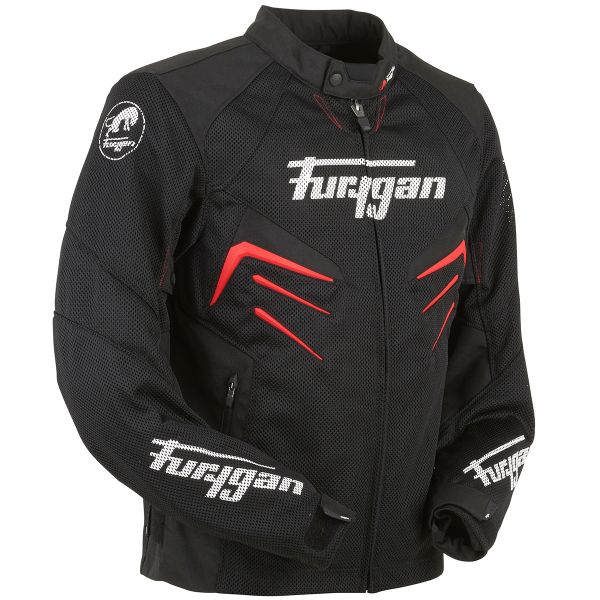 Furygan Skull Vented Schwarz Rot Wei�   