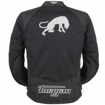 Furygan Skull Vented Schwarz Rot Wei   