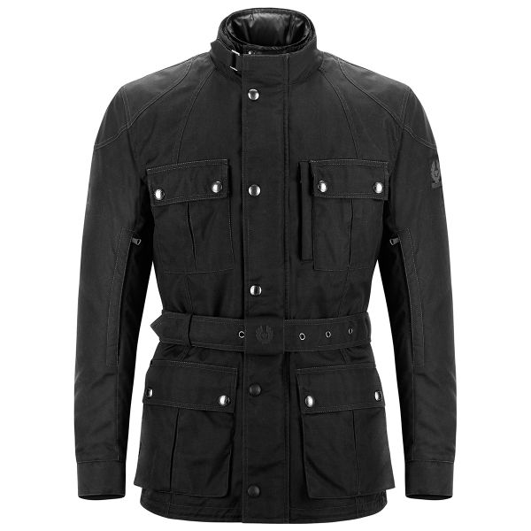 Motorradweste Belstaff Snaefell Wax Cordura Black