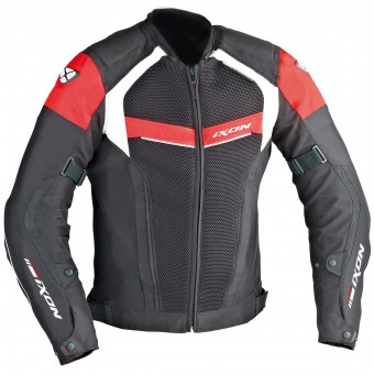 Motorradjacke Ixon Stratus HP Schwarz Wei Rot
